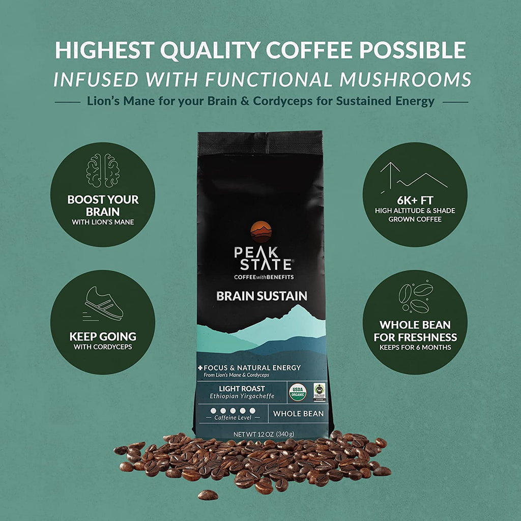 [FM] BRAIN SUSTAIN Light Roast - 5lb Whole Bean