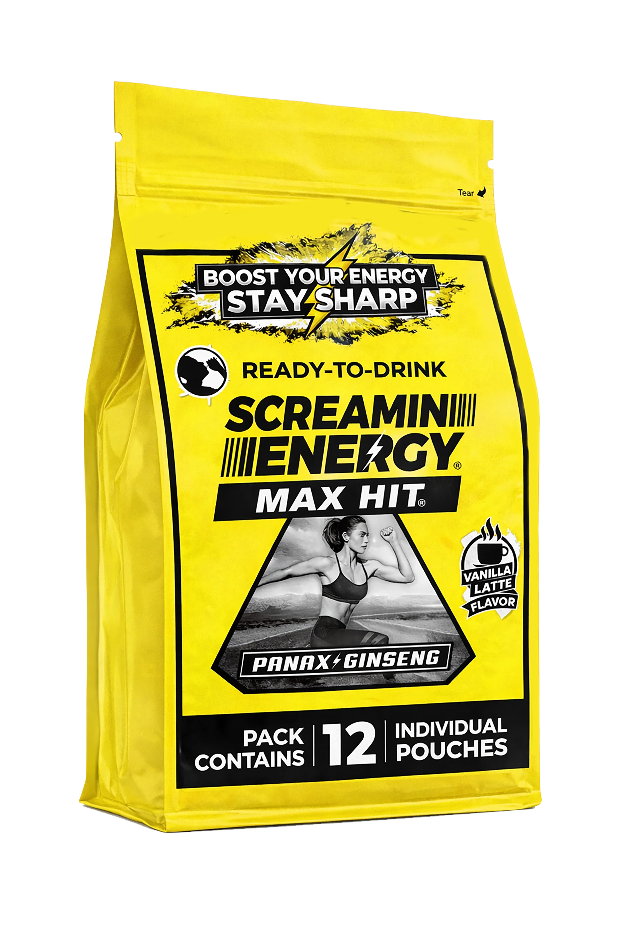 Screamin Energy Vanilla Latte Sugar Free