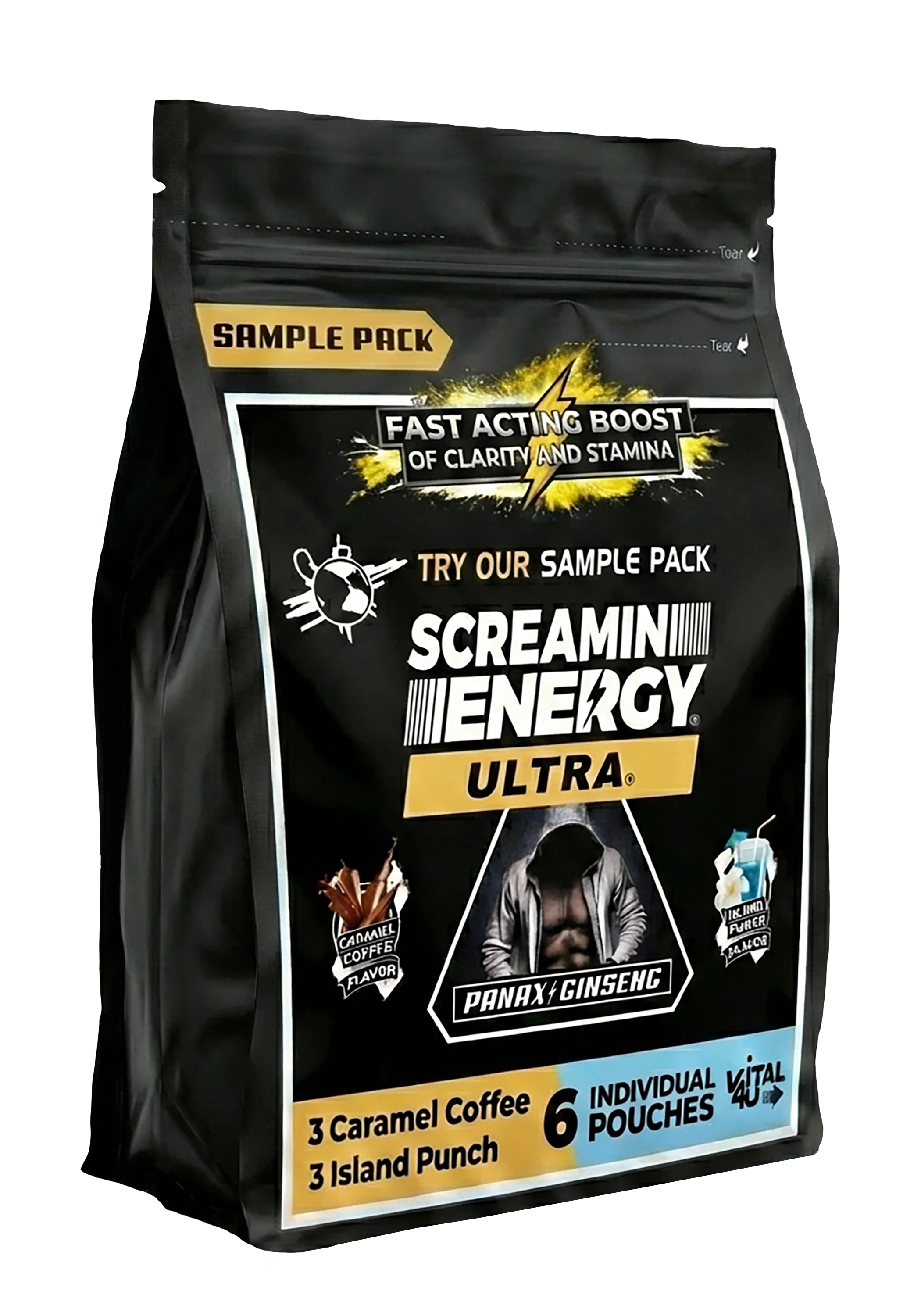 Screamin Energy Ultra Sample Pack - 6 Pouches