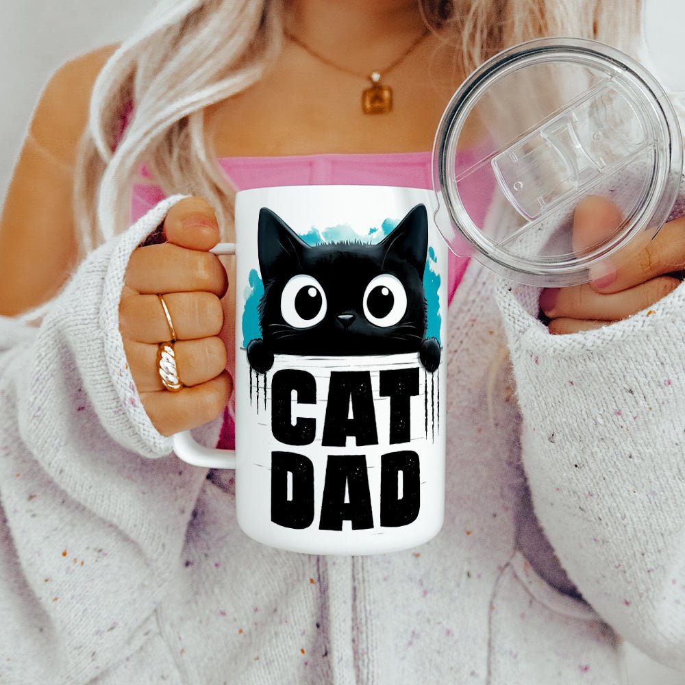 Cat Dad Insulated Travel Mug
