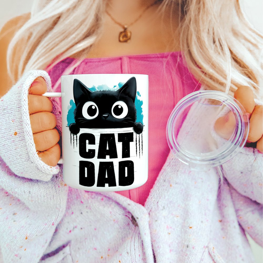 Cat Dad Insulated Travel Mug