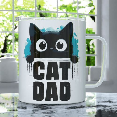 Cat Dad Insulated Travel Mug