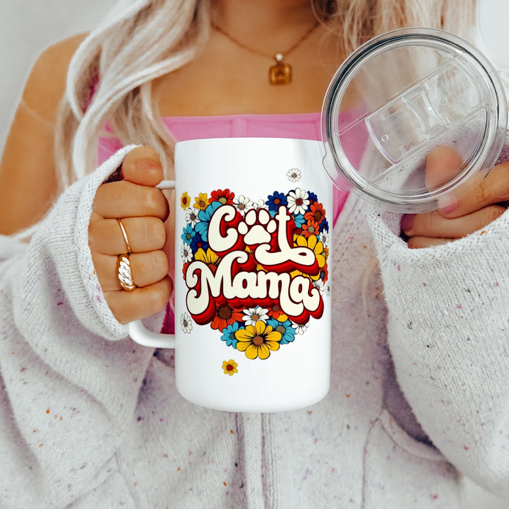 Cat Mama Insulated Travel Mug