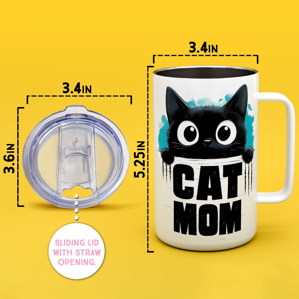 Cat Mom Insulated Travel Mug