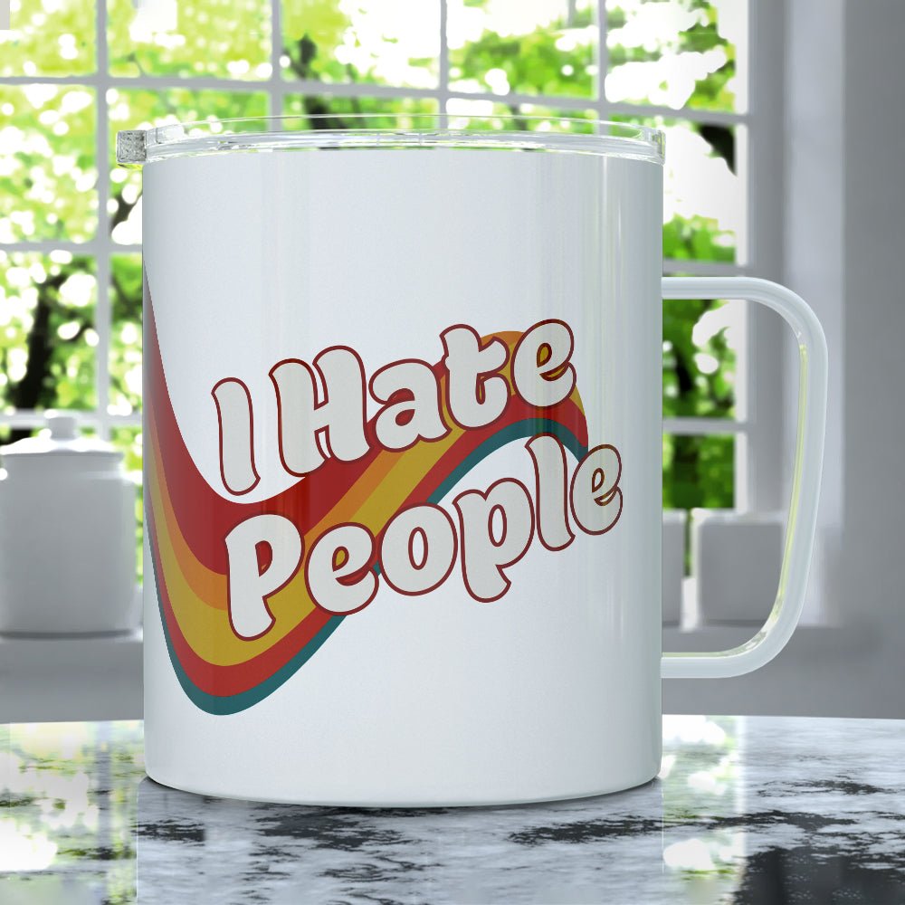 I Hate People Insulated Travel Mug