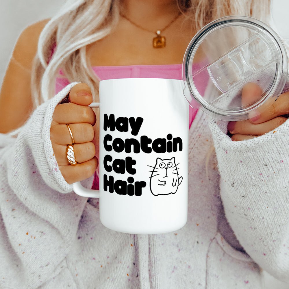 May Contain Cat Hair Insulated Travel Mug