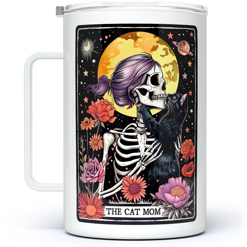 The Cat Mom Tarot Card Insulated Travel Mug