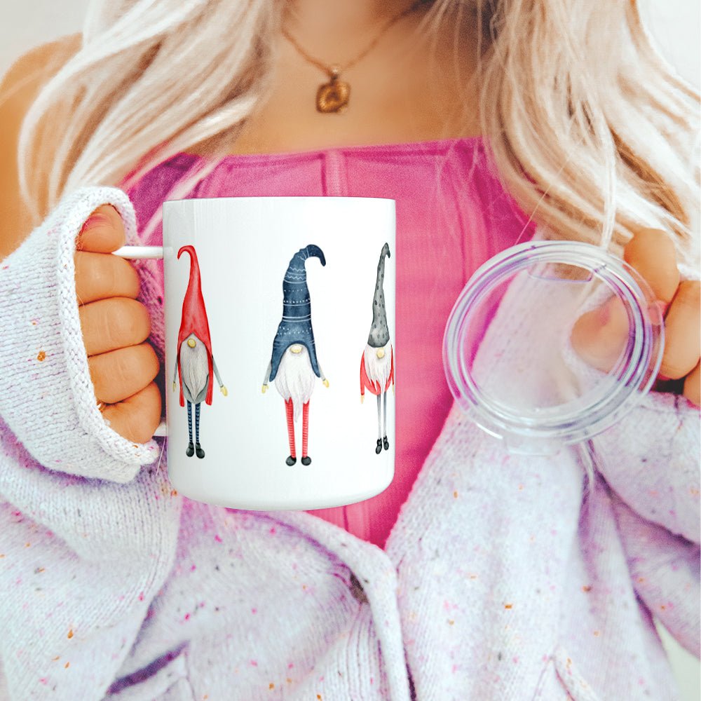 Winter Gnome Insulated Travel Mug