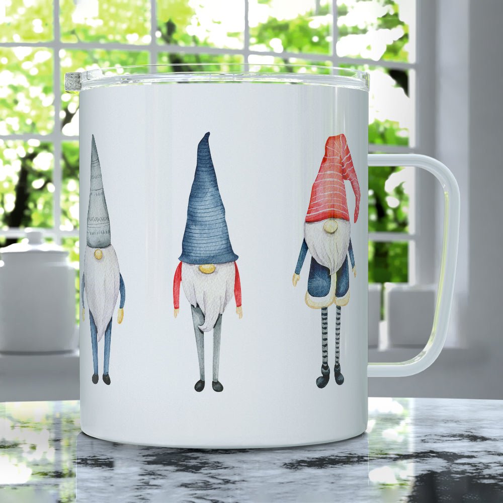 Winter Gnome Insulated Travel Mug