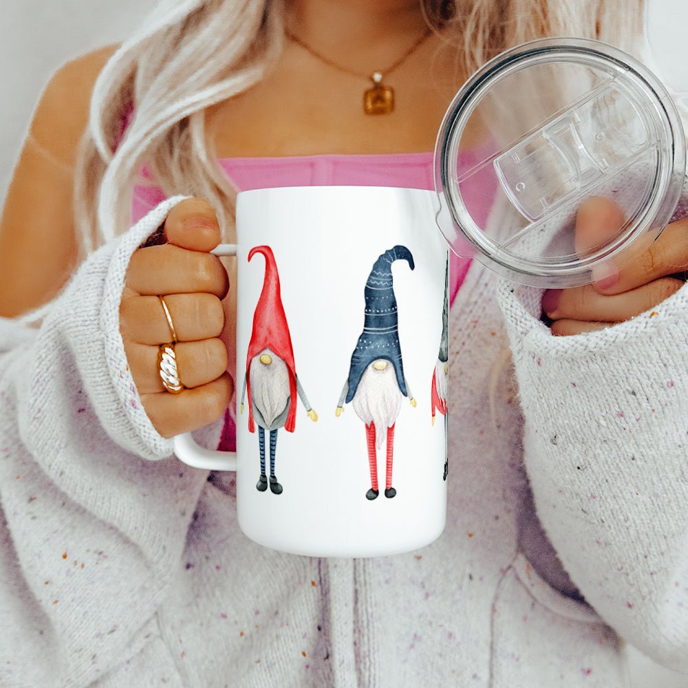 Winter Gnome Insulated Travel Mug